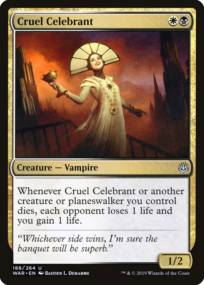 Cruel Celebrant [War of the Spark] Magic: The Gathering