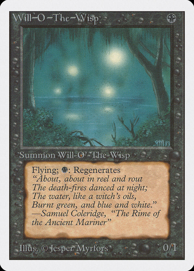 Will-o'-the-Wisp [Unlimited Edition] Magic: The Gathering
