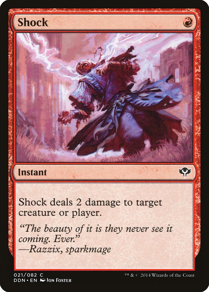 Shock [Duel Decks: Speed vs. Cunning] Magic: The Gathering