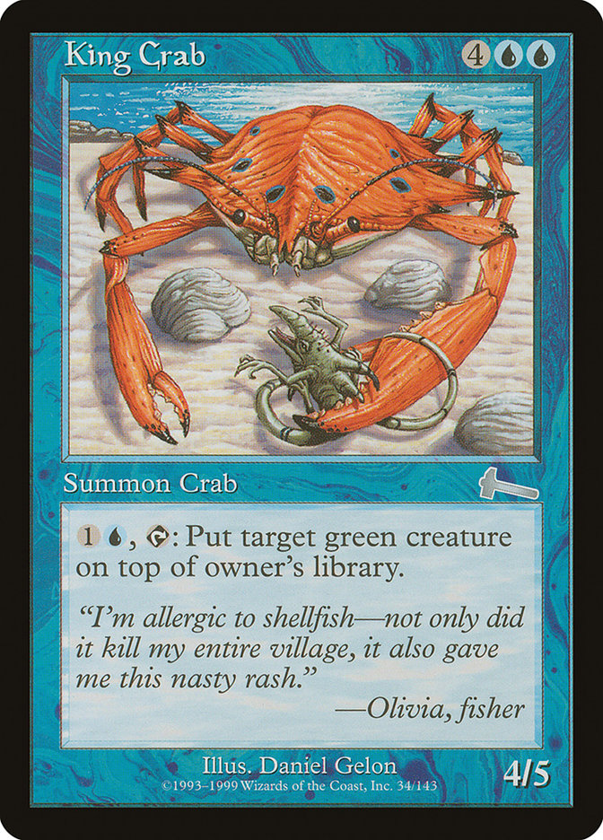 King Crab [Urza's Legacy] Magic: The Gathering