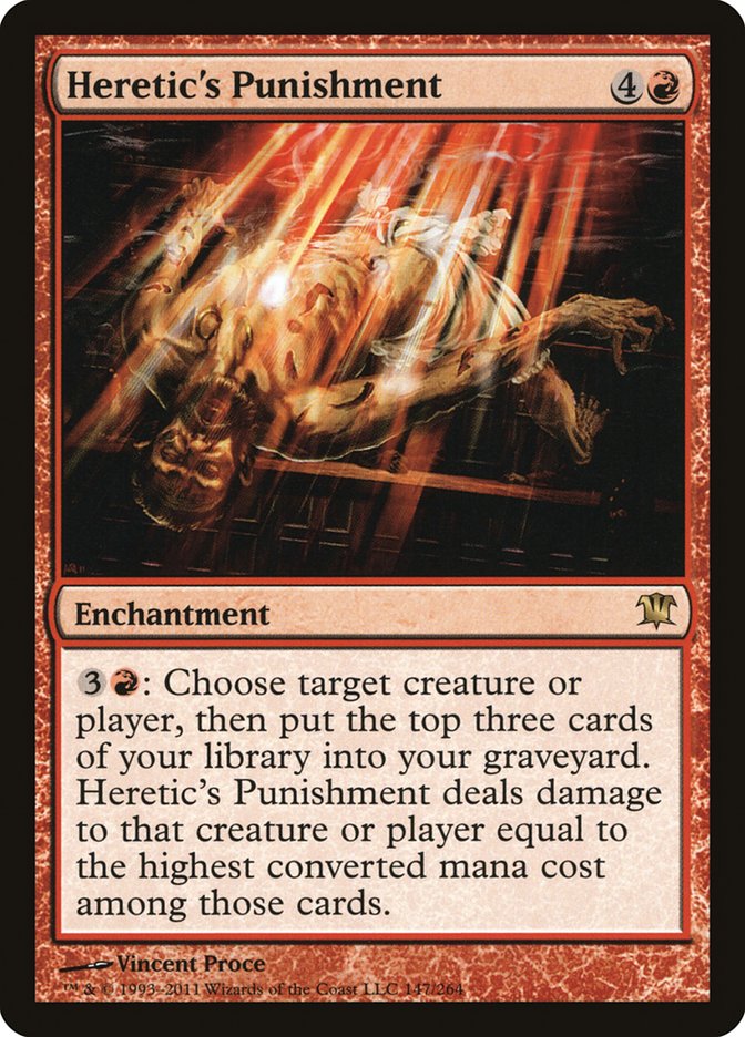 Heretic's Punishment [Innistrad] Magic: The Gathering