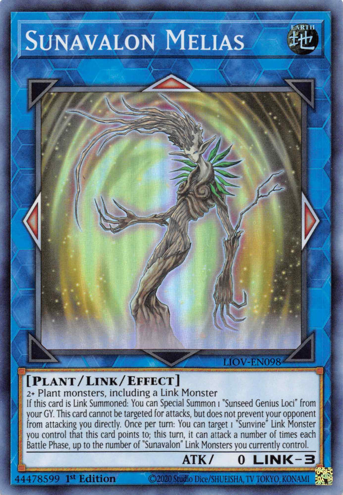 Sunavalon Melias [LIOV-EN098] Super Rare Yu-Gi-Oh!