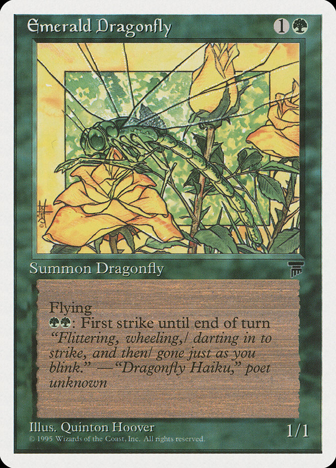 Emerald Dragonfly [Chronicles] Magic: The Gathering
