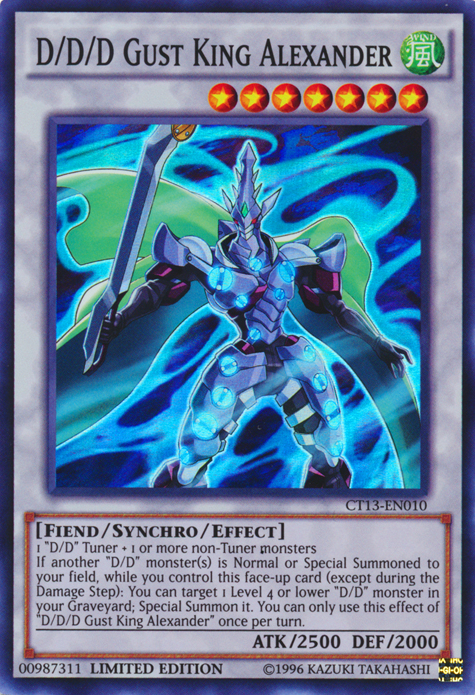 D/D/D Gust King Alexander [CT13-EN010] Super Rare Yu-Gi-Oh!