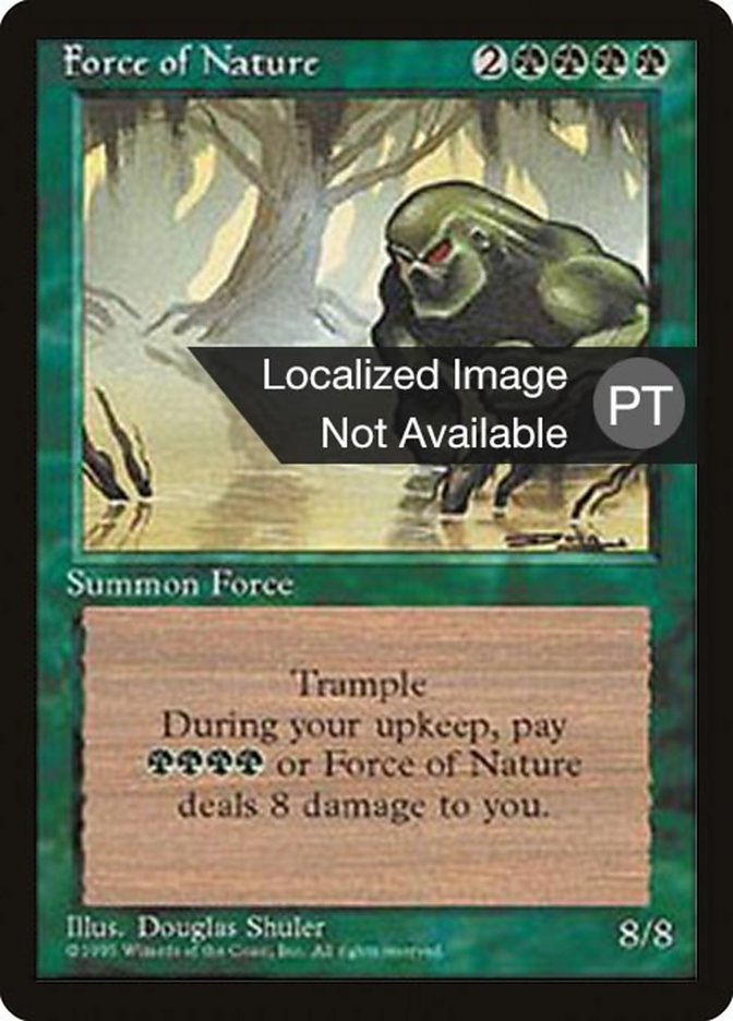 Force of Nature [Fourth Edition (Foreign Black Border)] Magic: The Gathering