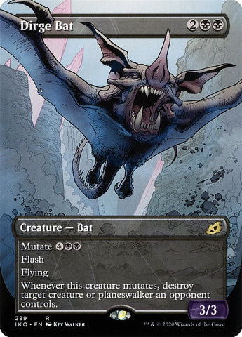 Dirge Bat (Showcase) [Ikoria: Lair of Behemoths] Magic: The Gathering