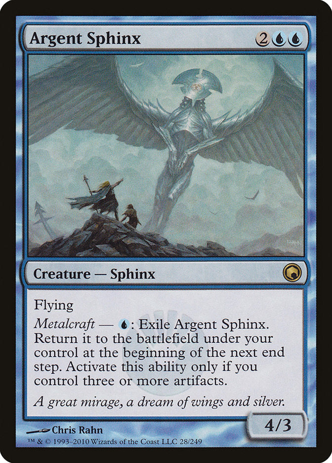 Argent Sphinx [Scars of Mirrodin] Magic: The Gathering