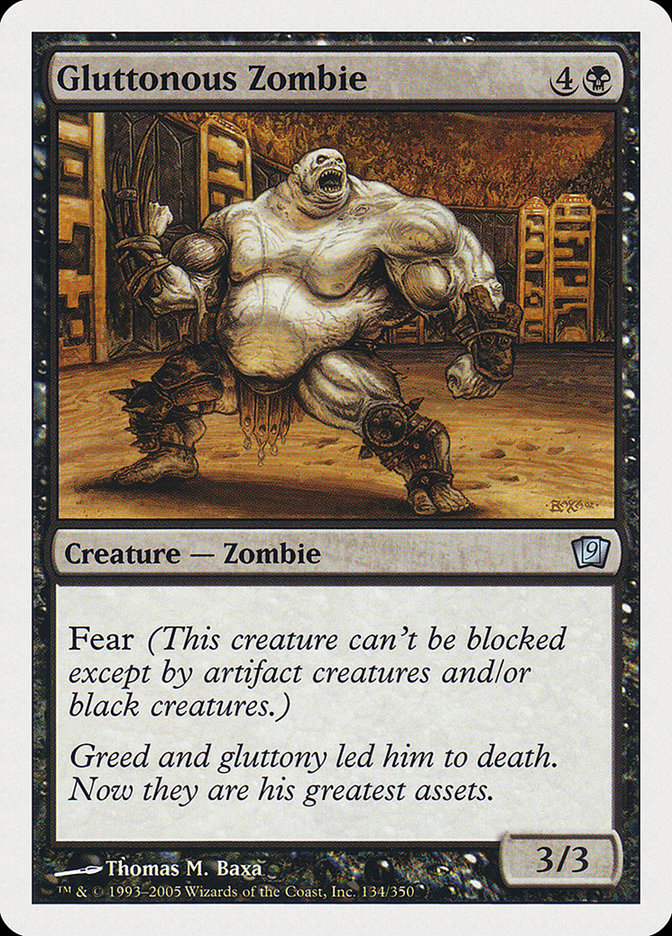 Gluttonous Zombie [Ninth Edition] Magic: The Gathering