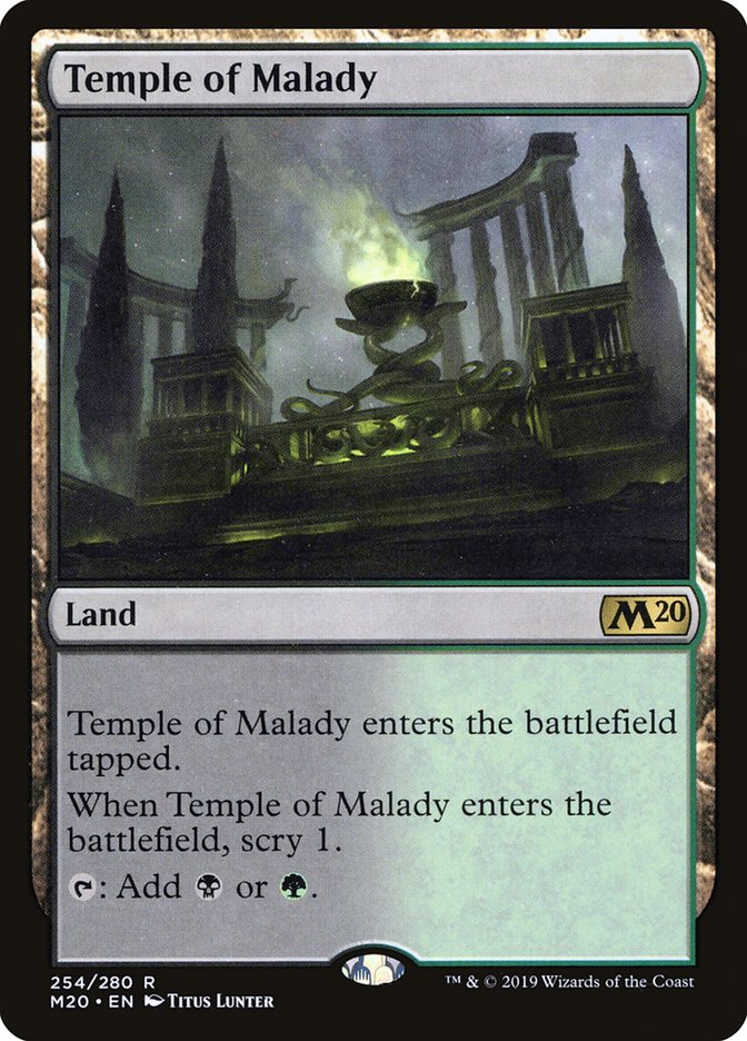Temple of Malady [Core Set 2020] Magic: The Gathering