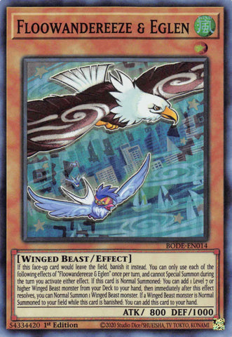 Floowandereeze & Eglen [BODE-EN014] Super Rare Yu-Gi-Oh!