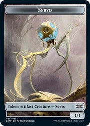 Servo // Treasure Double-Sided Token [Double Masters Tokens] Magic: The Gathering
