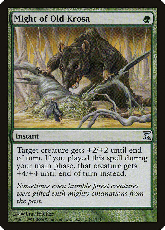 Might of Old Krosa [Time Spiral] Magic: The Gathering
