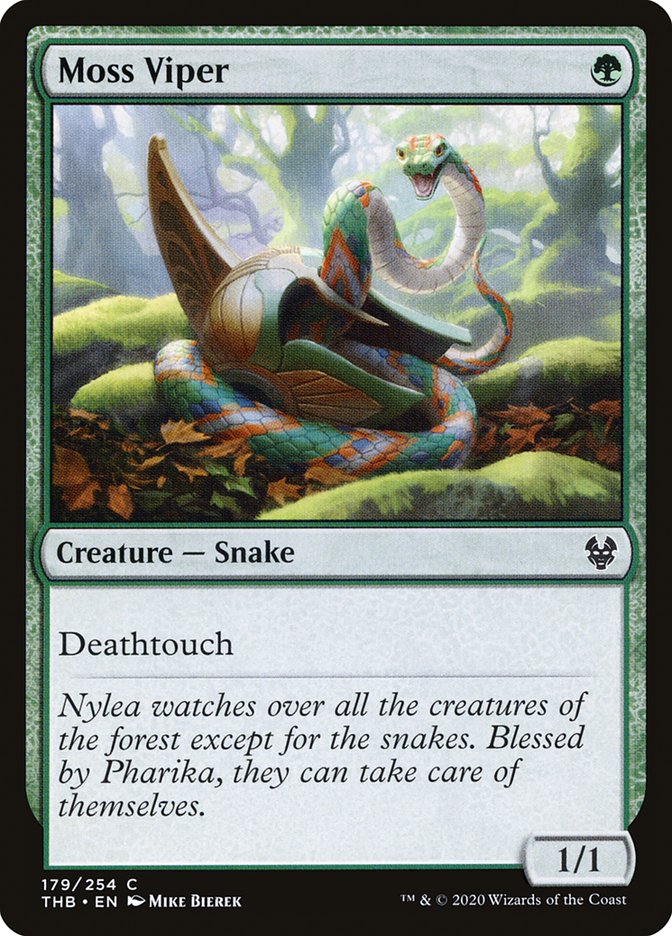 Moss Viper [Theros Beyond Death] Magic: The Gathering
