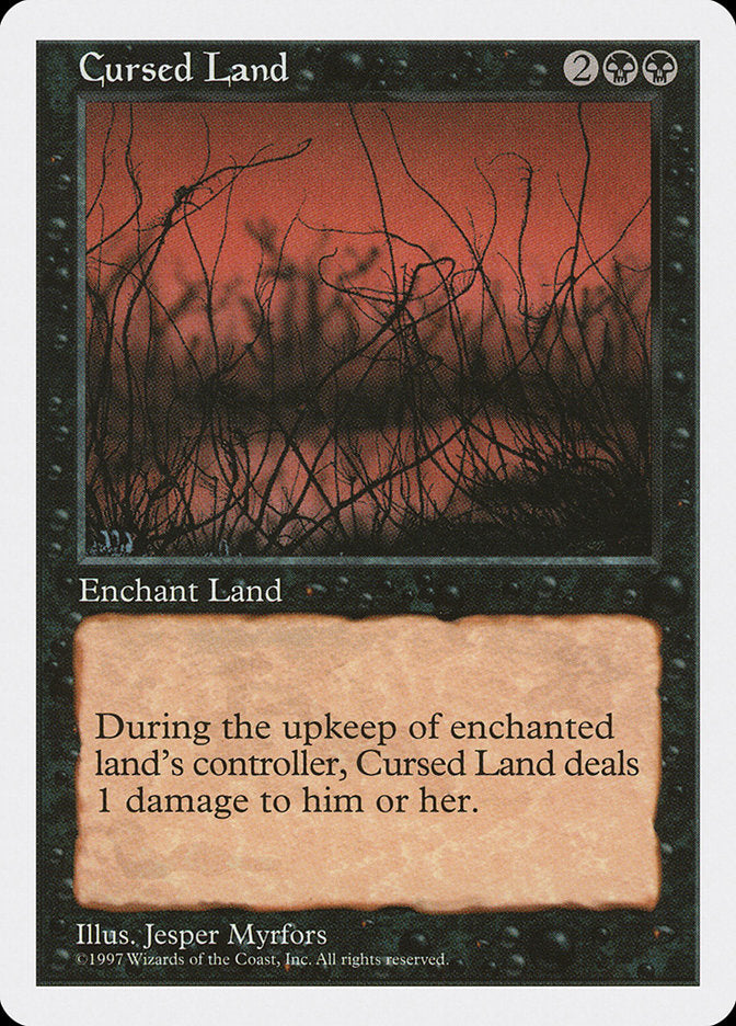 Cursed Land [Fifth Edition] Magic: The Gathering