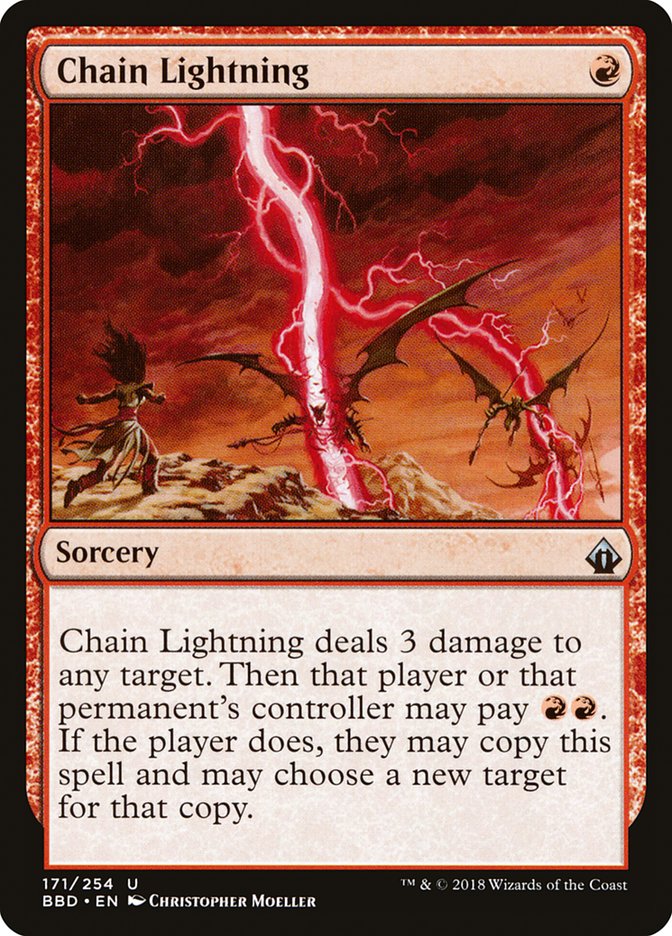 Chain Lightning [Battlebond] Magic: The Gathering