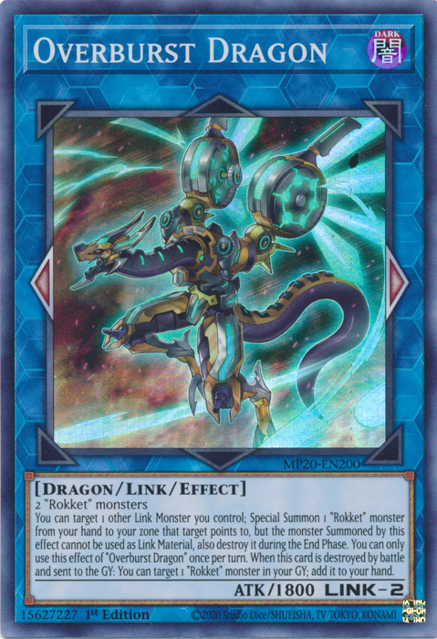 Overburst Dragon [MP20-EN200] Super Rare Yu-Gi-Oh!
