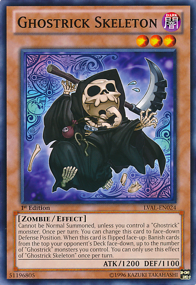 Ghostrick Skeleton [LVAL-EN024] Common Yu-Gi-Oh!