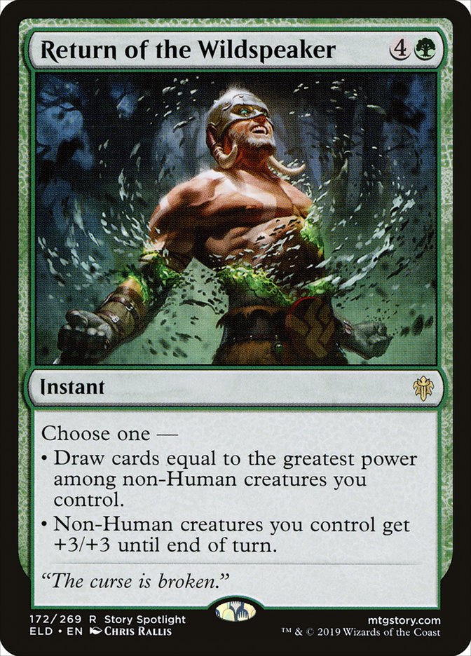 Return of the Wildspeaker [Throne of Eldraine] Magic: The Gathering