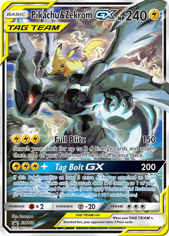 Pikachu & Zekrom GX (SM168) [Sun & Moon: Black Star Promos] Pokémon
