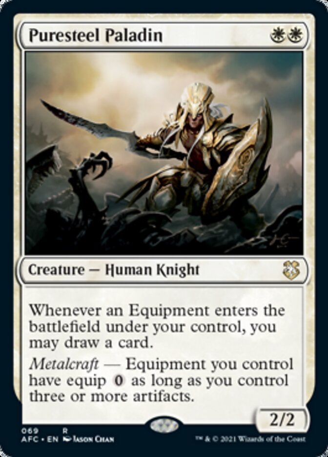 Puresteel Paladin [Dungeons & Dragons: Adventures in the Forgotten Realms Commander] Magic: The Gathering
