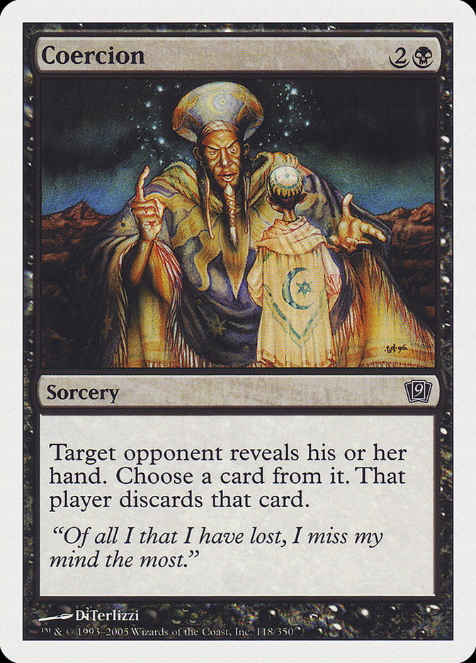 Coercion [Ninth Edition] Magic: The Gathering