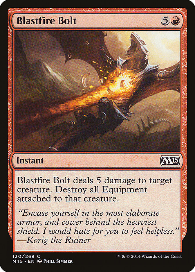 Blastfire Bolt [Magic 2015] Magic: The Gathering