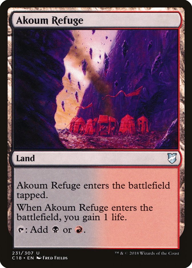 Akoum Refuge [Commander 2018] Magic: The Gathering