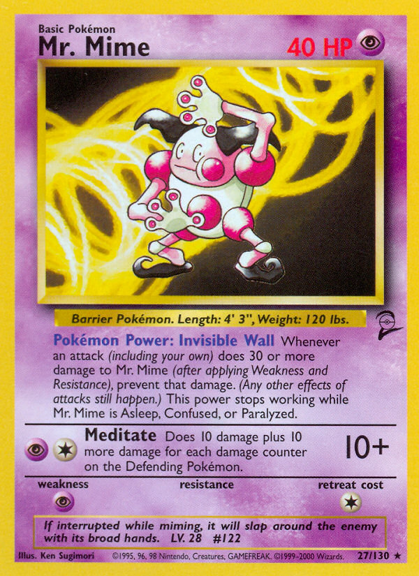 Mr. Mime (27/130) [Base Set 2] Pokémon
