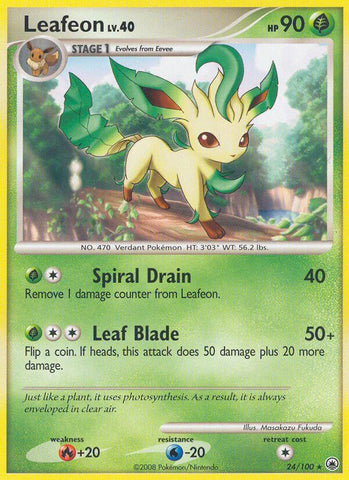 Leafeon (24/100) (Theme Deck Exclusive) [Diamond & Pearl: Majestic Dawn] Pokémon