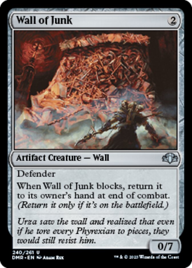 Wall of Junk [Dominaria Remastered] Magic: The Gathering