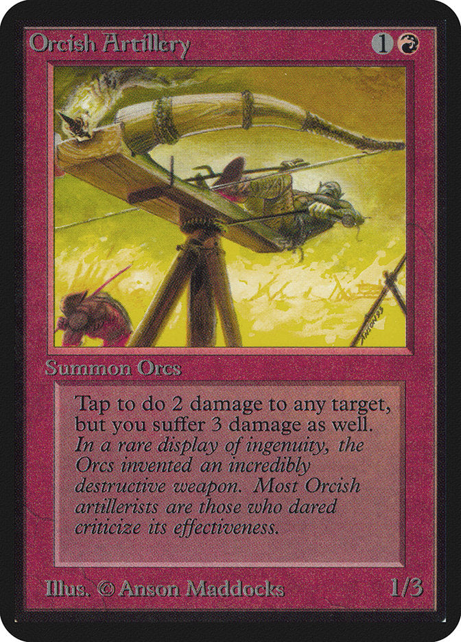 Orcish Artillery [Alpha Edition] Magic: The Gathering