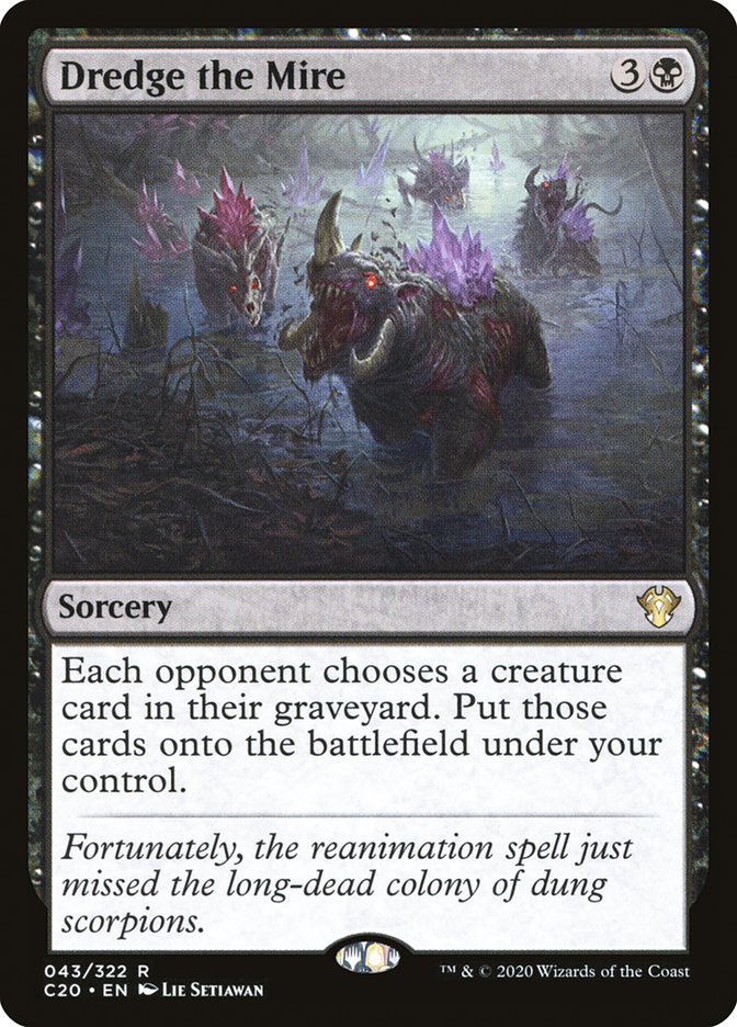 Dredge the Mire [Commander 2020] Magic: The Gathering