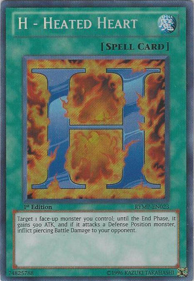 H - Heated Heart [RYMP-EN023] Secret Rare Yu-Gi-Oh!