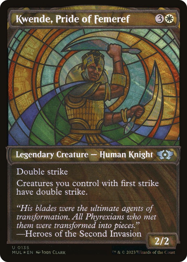 Kwende, Pride of Femeref (Halo Foil) [Multiverse Legends] Magic: The Gathering