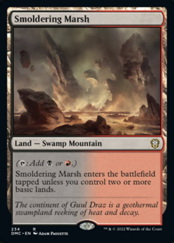Smoldering Marsh [Dominaria United Commander] Magic: The Gathering