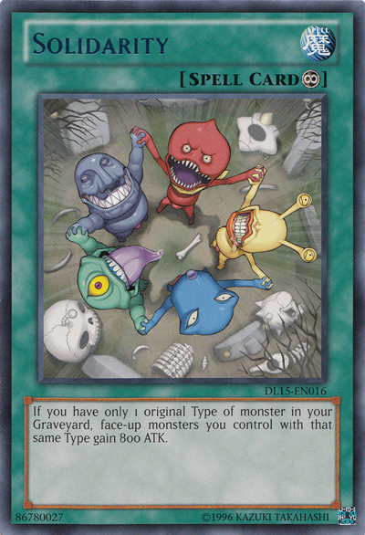Solidarity (Blue) [DL15-EN016] Rare Yu-Gi-Oh!
