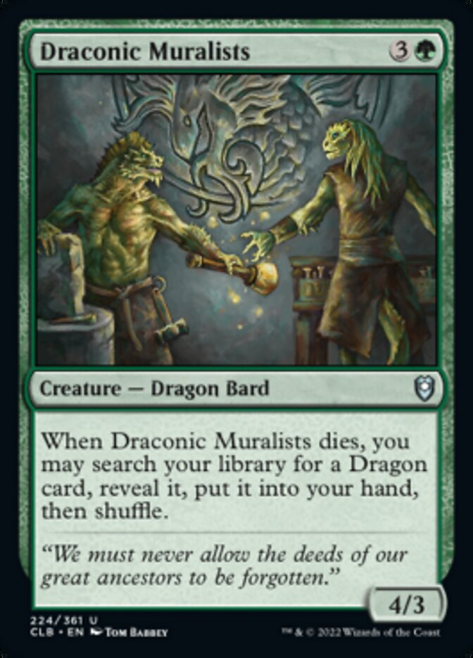 Draconic Muralists [Commander Legends: Battle for Baldur's Gate] Magic: The Gathering