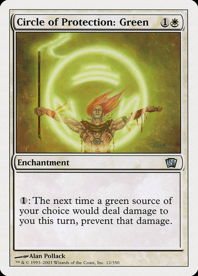 Circle of Protection: Green [Eighth Edition] Magic: The Gathering