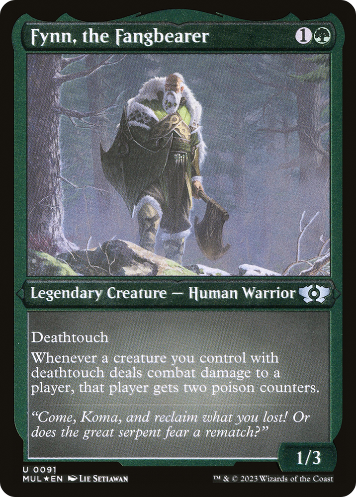 Fynn, the Fangbearer (Foil Etched) [Multiverse Legends] Magic: The Gathering