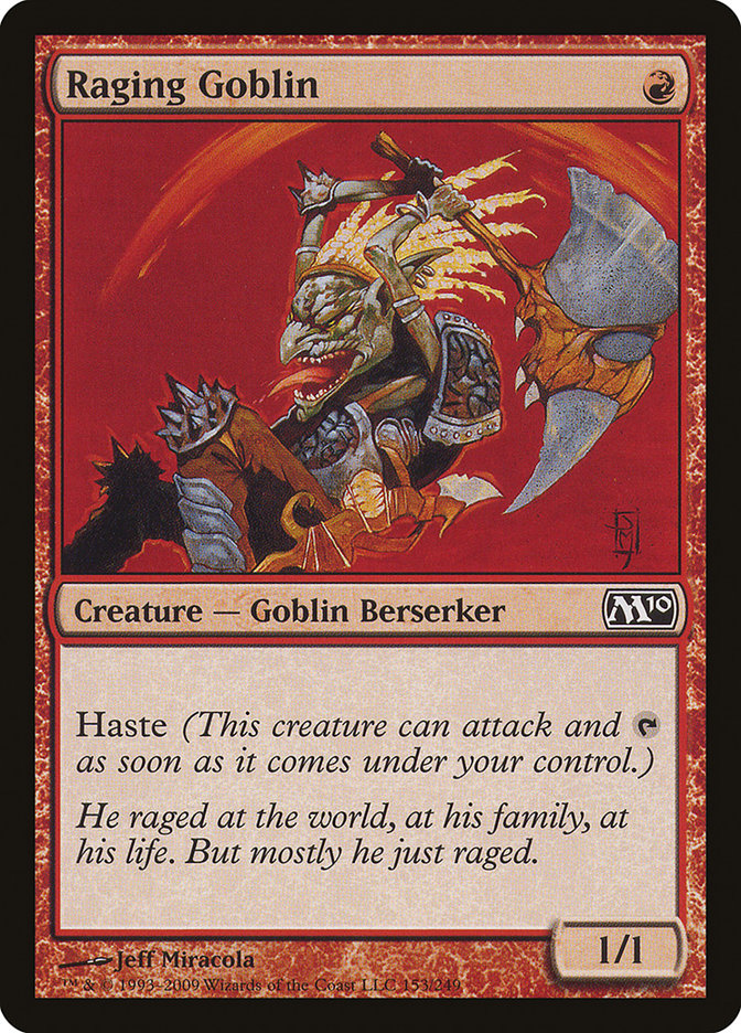Raging Goblin [Magic 2010] Magic: The Gathering