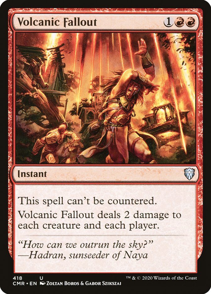 Volcanic Fallout [Commander Legends] Magic: The Gathering