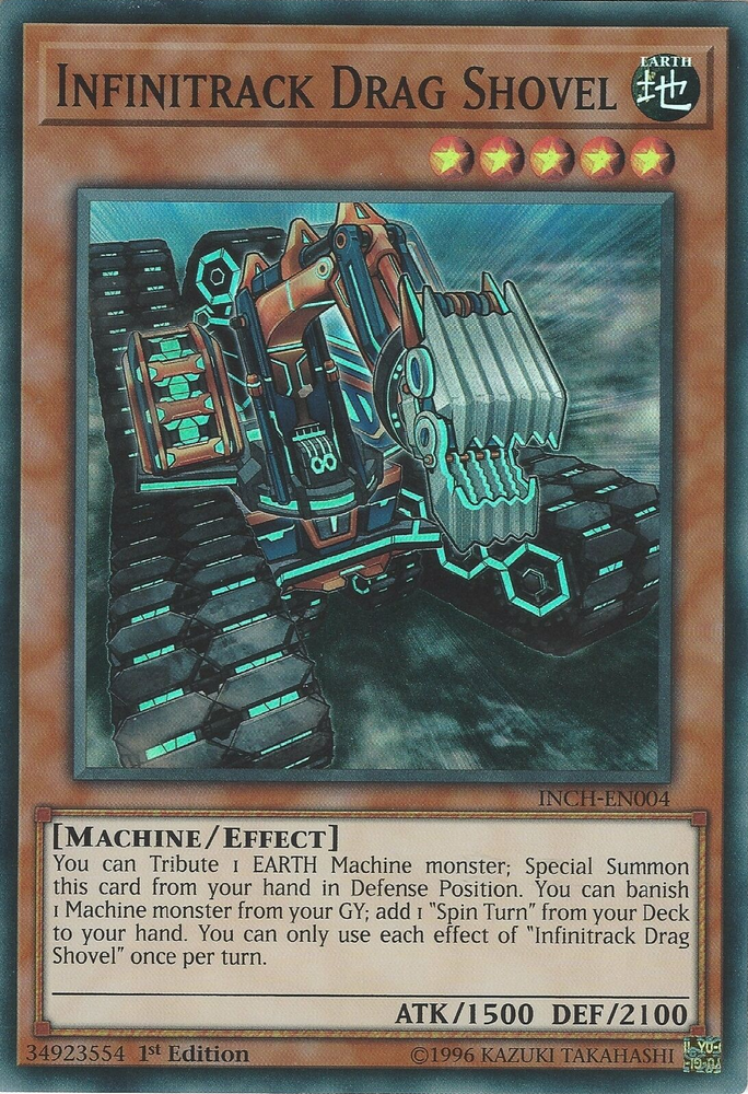 Infinitrack Drag Shovel [INCH-EN004] Super Rare Yu-Gi-Oh!