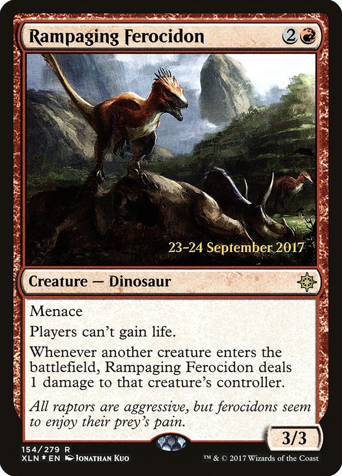 Rampaging Ferocidon [Ixalan Prerelease Promos] Magic: The Gathering