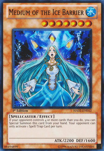 Medium of the Ice Barrier [HA02-EN012] Super Rare Yu-Gi-Oh!