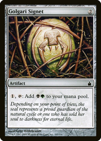 Golgari Signet [Ravnica: City of Guilds] Magic: The Gathering
