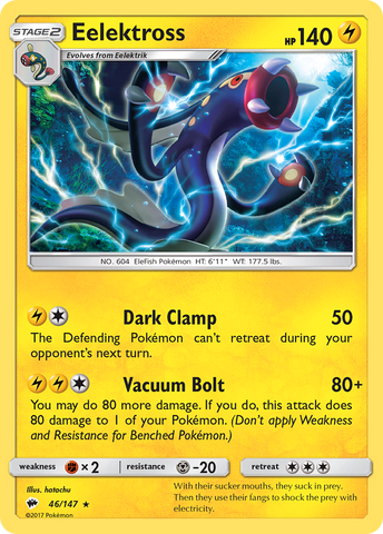 Eelektross (46/147) [Sun & Moon: Burning Shadows] Pokémon
