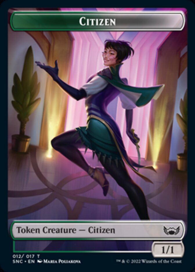 Citizen Token [Streets of New Capenna Tokens] Magic: The Gathering