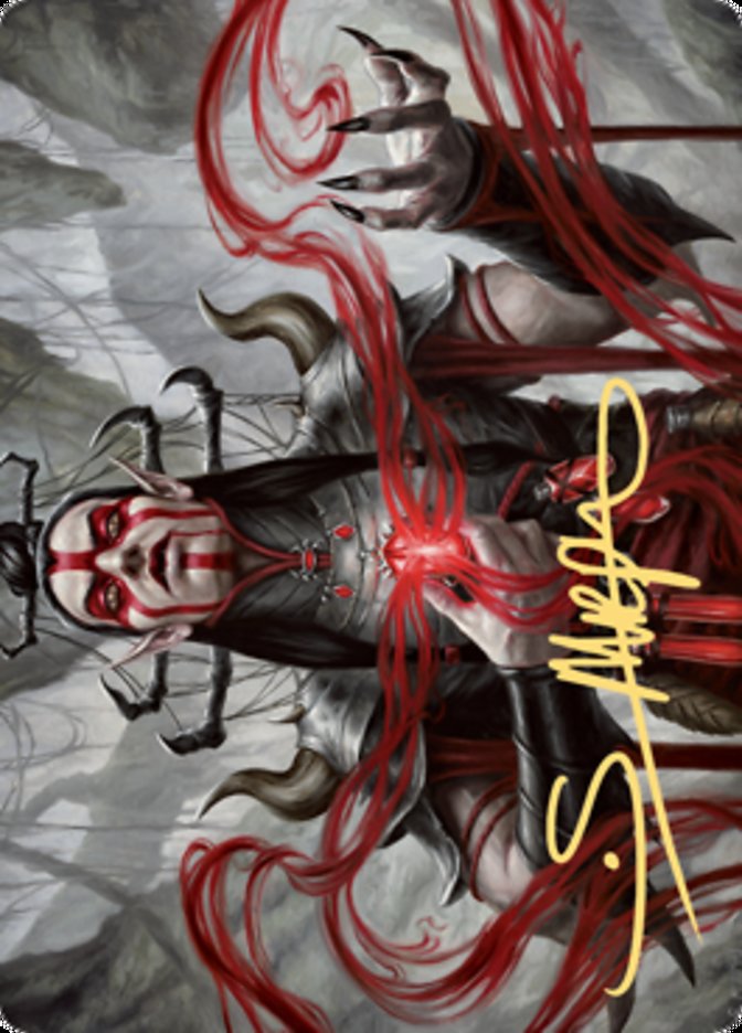 Malakir Blood-Priest Art Card (Gold-Stamped Signature) [Zendikar Rising Art Series] Magic: The Gathering