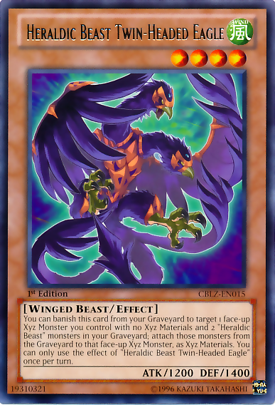 Heraldic Beast Twin-Headed Eagle [CBLZ-EN015] Rare Yu-Gi-Oh!