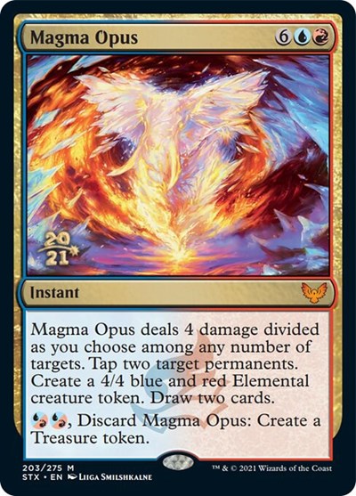 Magma Opus [Strixhaven: School of Mages Prerelease Promos] Magic: The Gathering